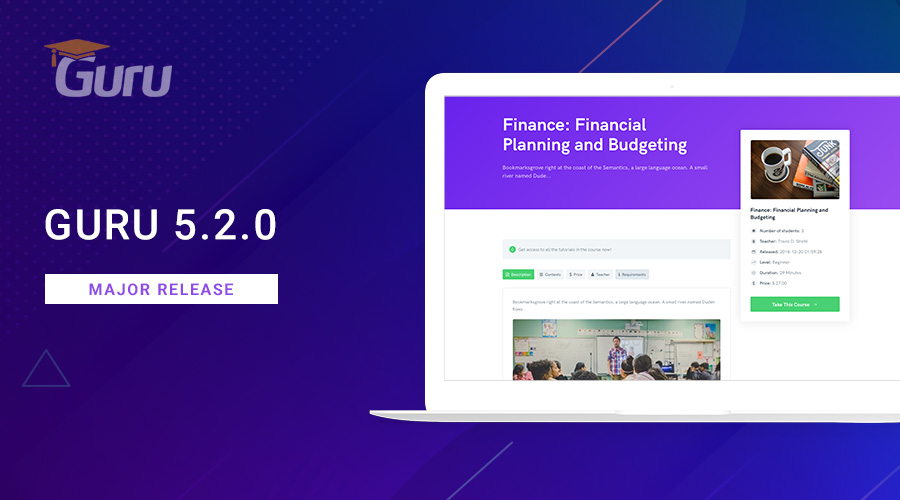 Joomla LMS Guru 5.2.0 released
