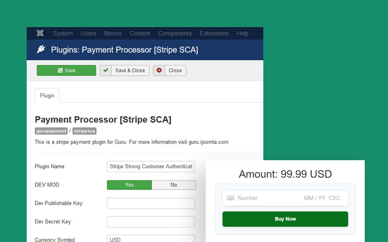 guru pro support stripe sca payments